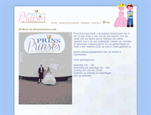 Tablet Screenshot of prinsenprinses.com